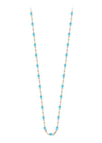 gigiCLOZEAU Jewlery - classic gigi necklace turquoise 17.7" |18k gold